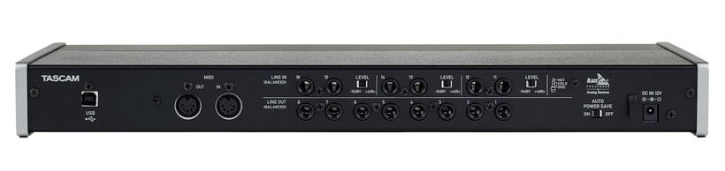 Tascam US16X08 Interfaz de Audio USB Previo Micrófono 5