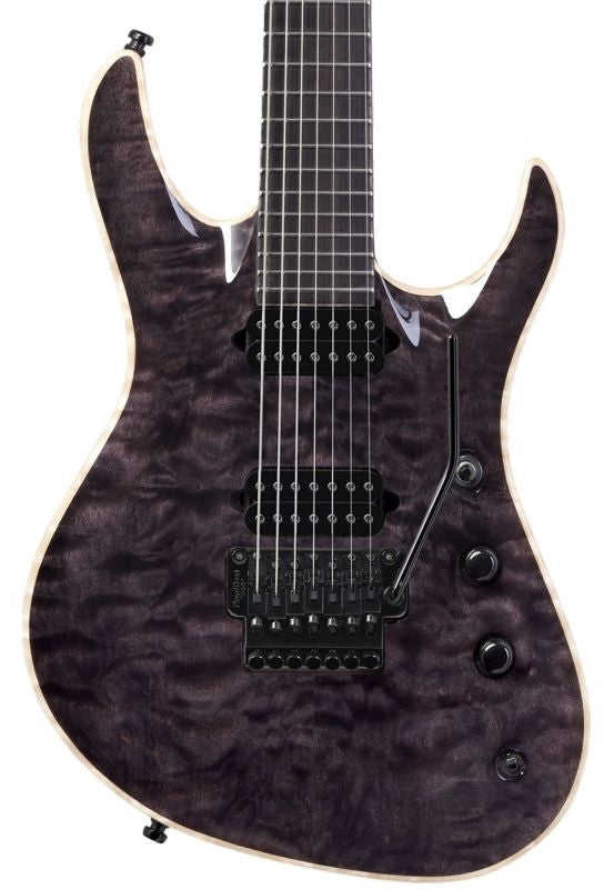 Jackson USA Chris Broderick Soloist 7 EB Guitarra Eléctrica 7 Cuerdas Transparent Black 2