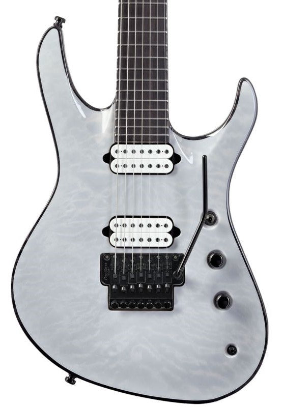 Jackson USA Chris Broderick Soloist 7 EB Guitarra Eléctrica 7 Cuerdas Transparent White 2