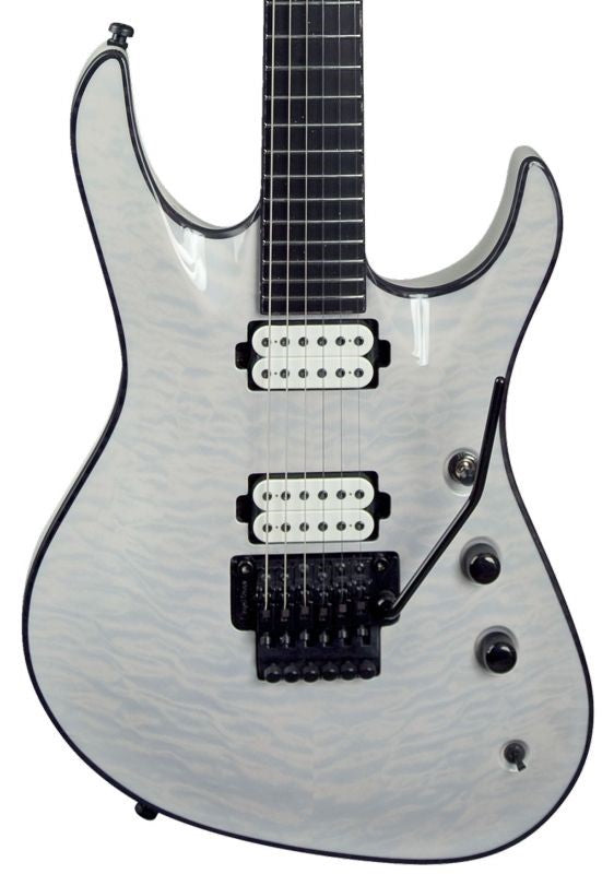 Jackson USA Signature Chris Broderick Soloist 6 EB Guitarra Eléctrica Transparent White 2