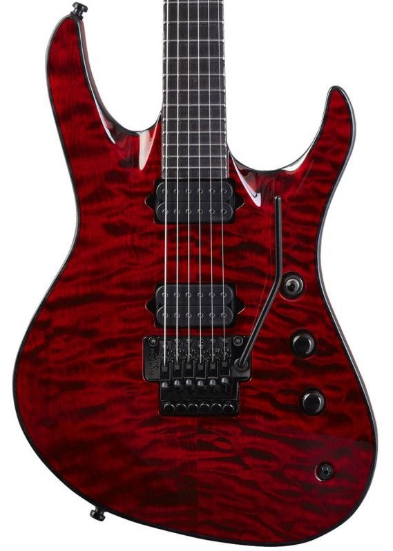 Jackson USA Signature Chris Broderick Soloist 6 EB Guitarra Eléctrica Transparent Red 2