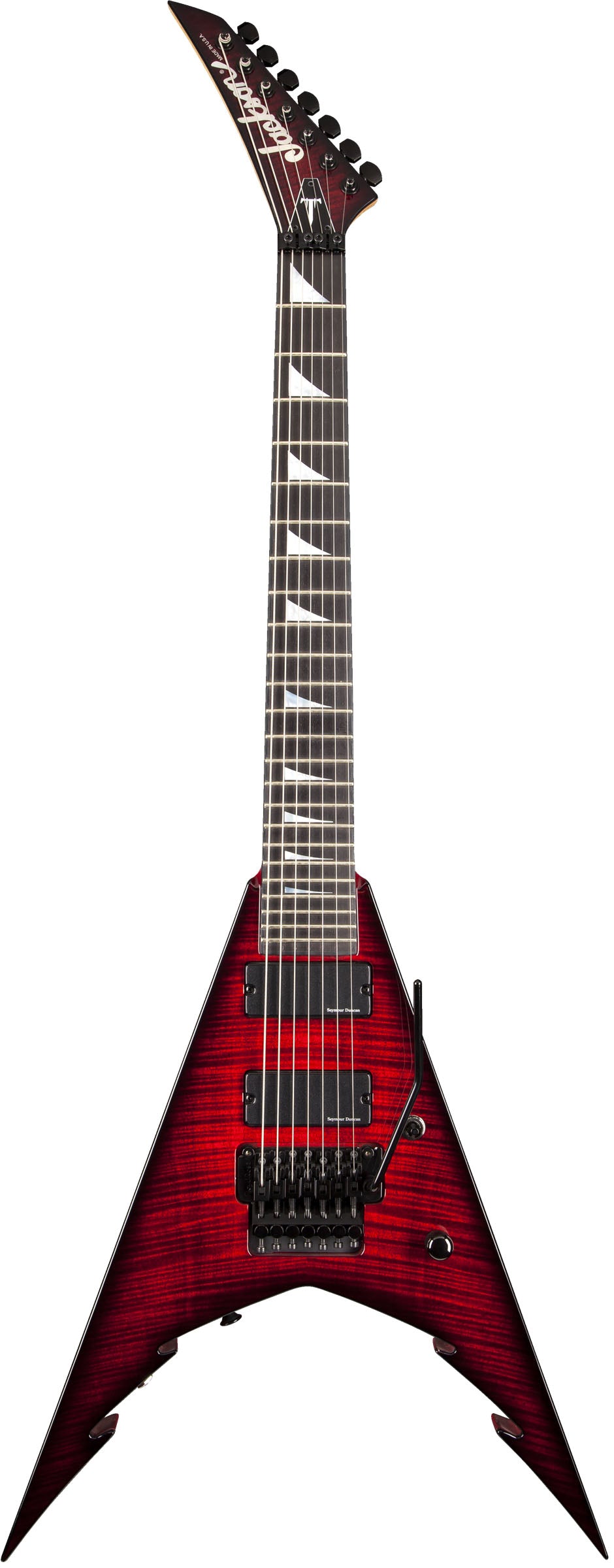 Jackson USA Corey Beaulieu King V KV7 EB Guitarra Eléctrica 7 Cuerdas Transparent Red Burst 1