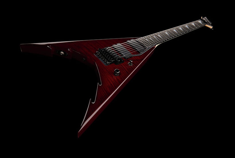 Jackson USA Corey Beaulieu King V KV7 EB Guitarra Eléctrica 7 Cuerdas Transparent Red Burst 10