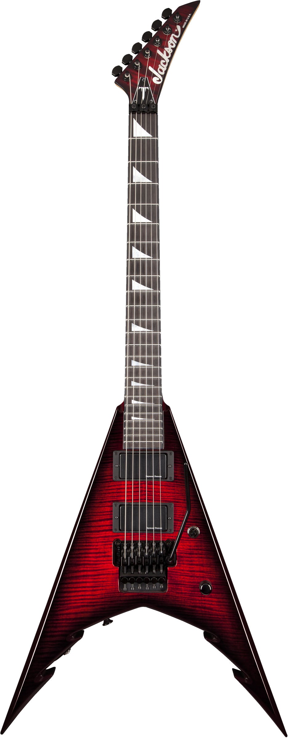 Jackson USA Signature Corey Beaulieu King V KV6 EB Guitarra Eléctrica Transparent Red Burst 1