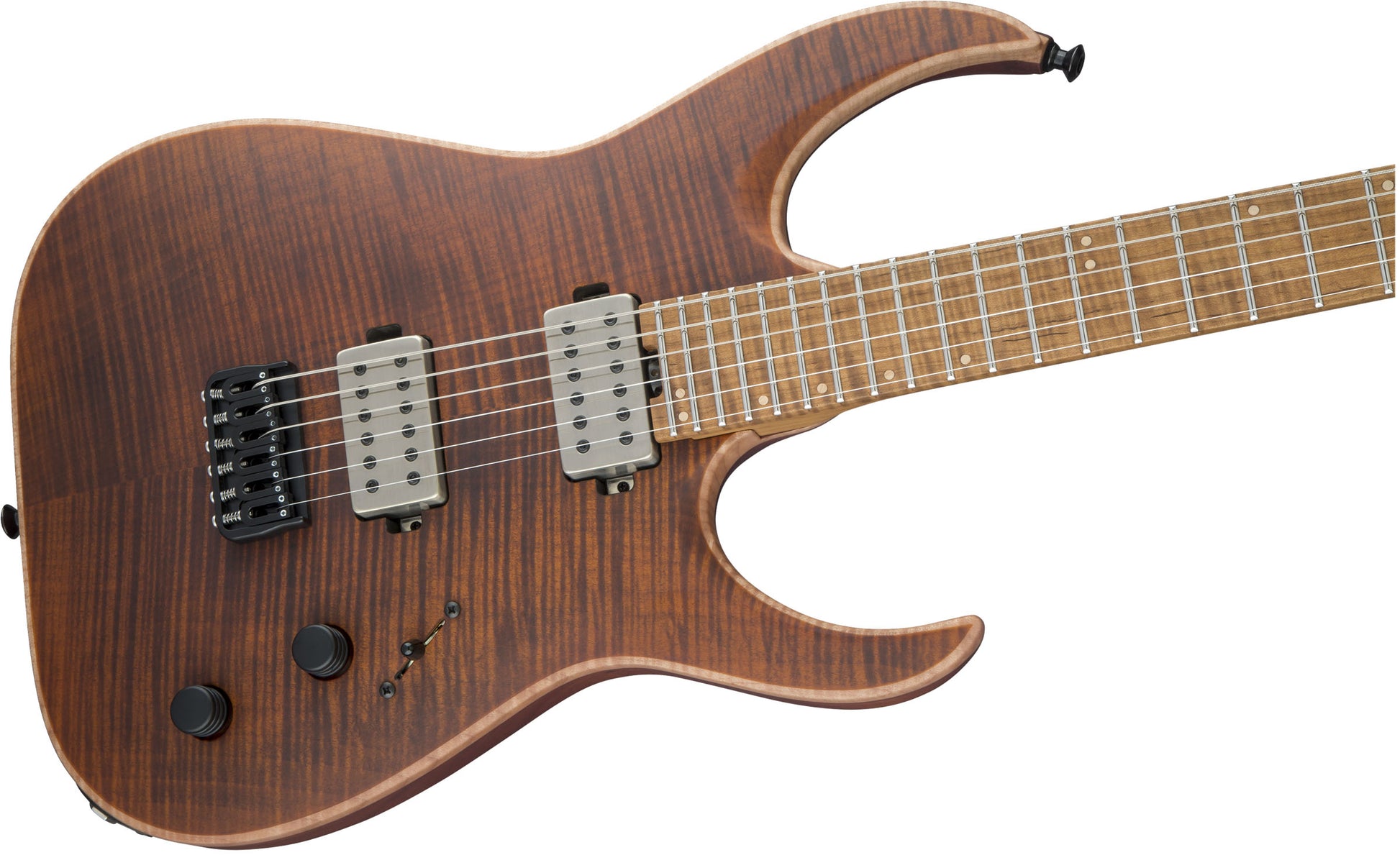 Jackson USA Misha Mansoor Juggernaut HT6FM CFMN Guitarra Eléctrica Satin Amber Tiger Eye 5