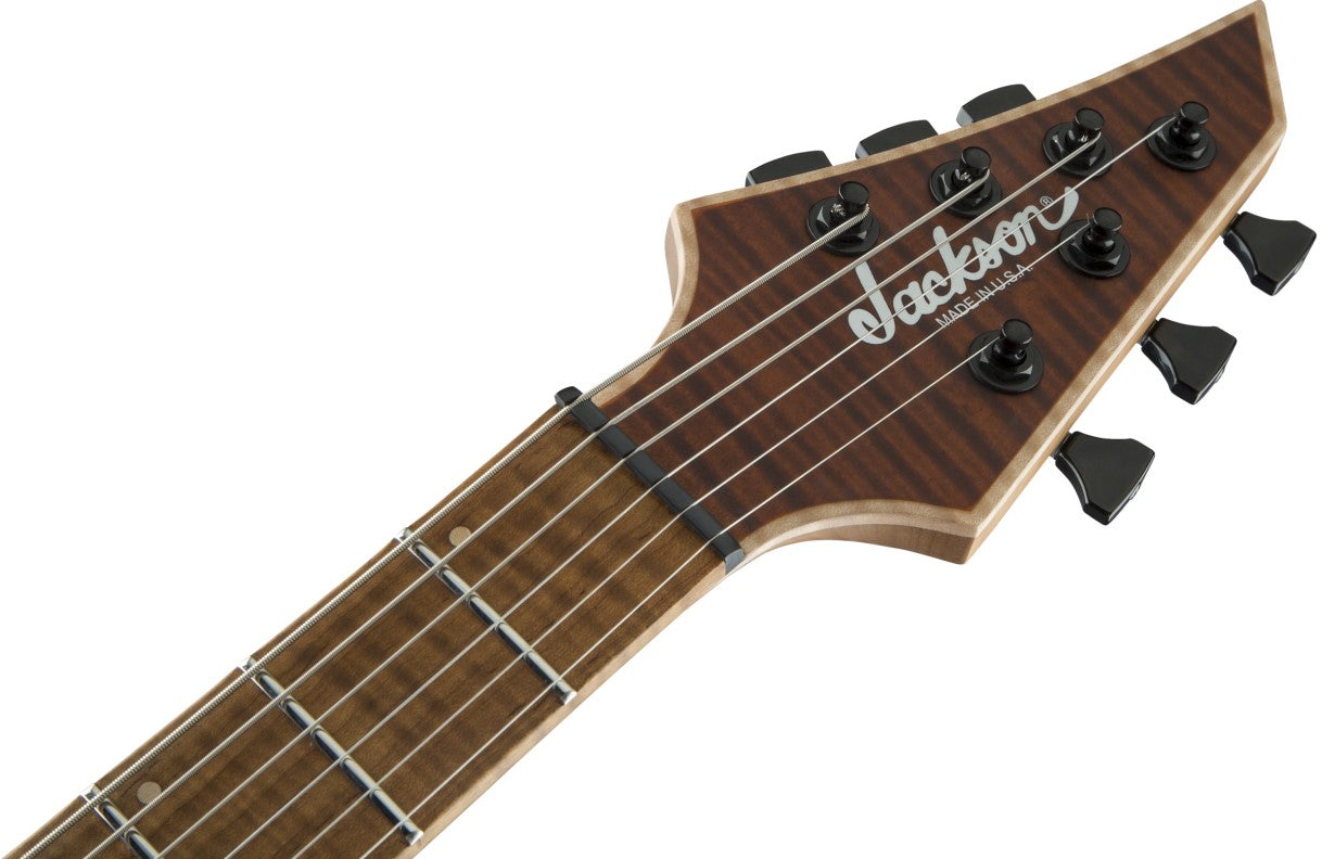 Jackson USA Misha Mansoor Juggernaut HT6FM CFMN Guitarra Eléctrica Satin Amber Tiger Eye 8