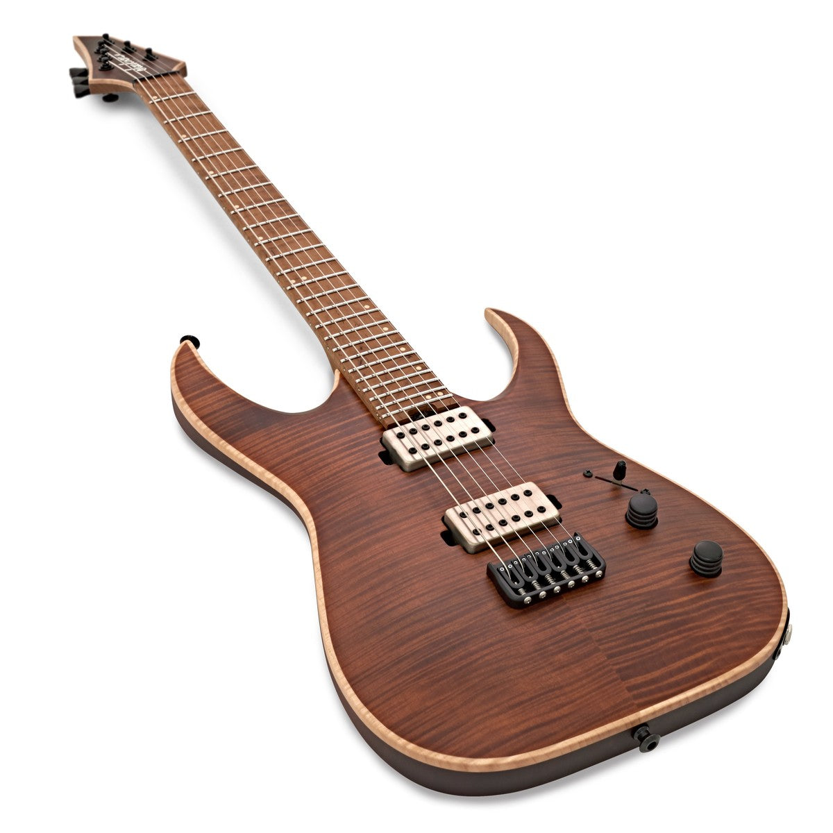 Jackson USA Misha Mansoor Juggernaut HT6FM CFMN Guitarra Eléctrica Satin Amber Tiger Eye 12