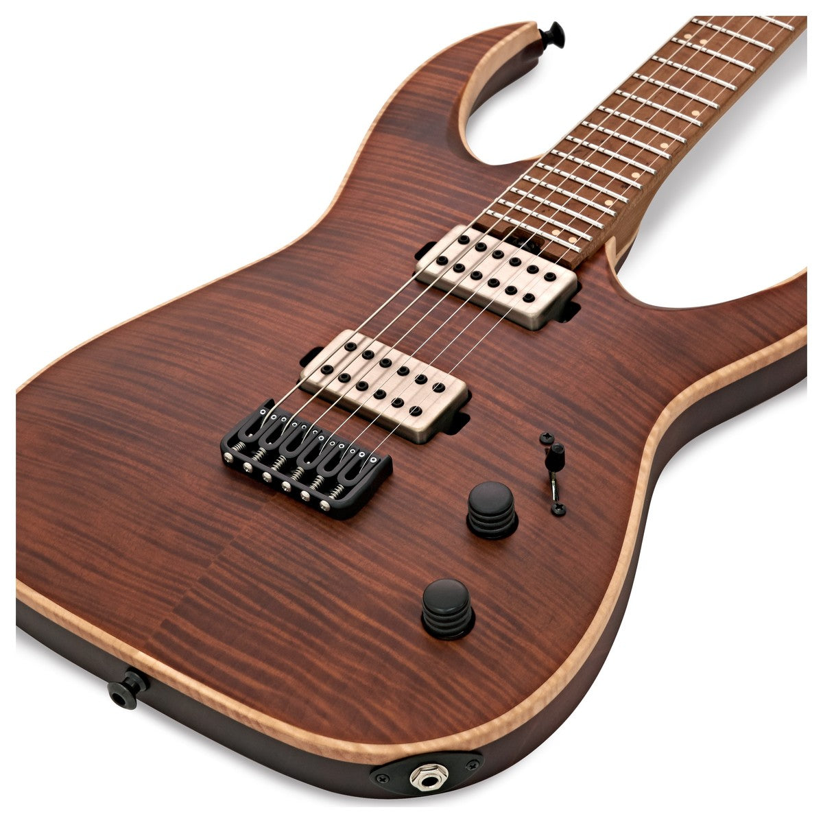 Jackson USA Misha Mansoor Juggernaut HT6FM CFMN Guitarra Eléctrica Satin Amber Tiger Eye 13