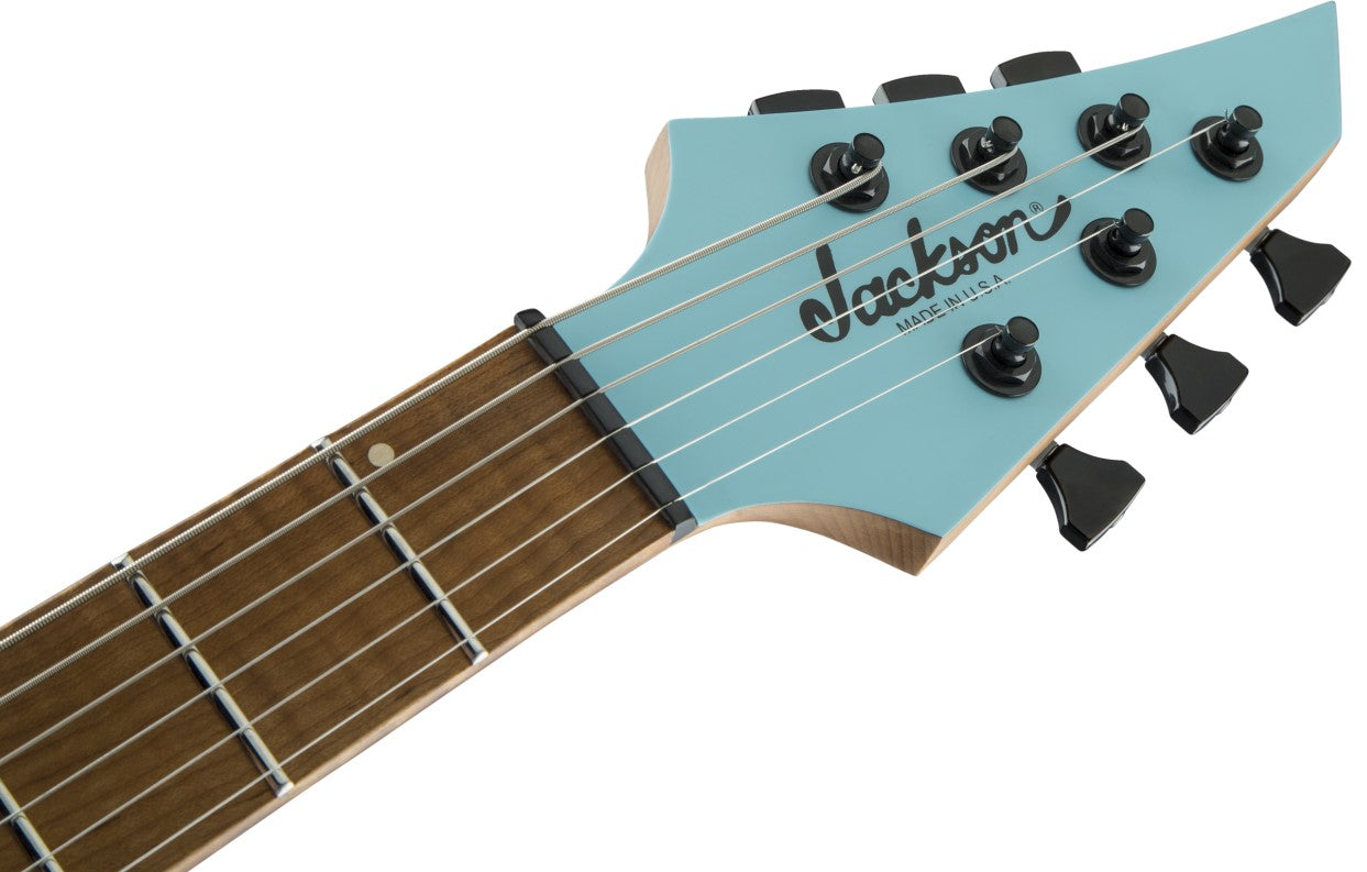 Jackson USA Signature Misha Mansoor Juggernaut HT6 CFMN Guitarra Eléctrica Satin Daphne Blue 8