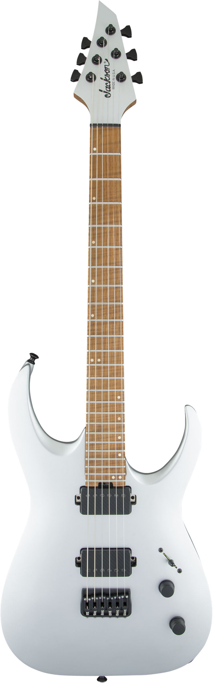 Jackson USA Signature Misha Mansoor Juggernaut HT6 CFMN Guitarra Eléctrica Satin Silver 1