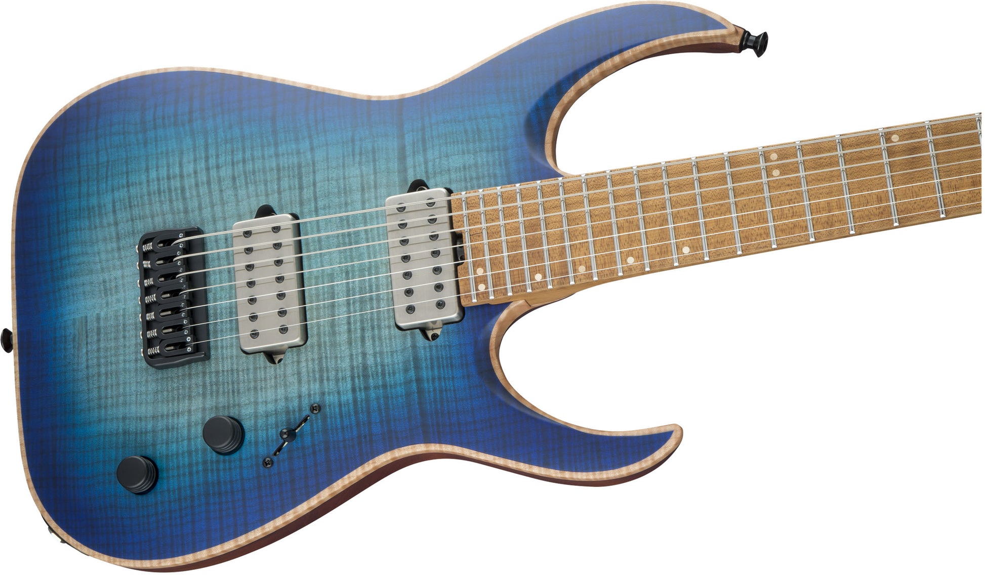 Jackson USA Misha Mansoor Juggernaut HT7FM CFMN Guitarra Eléctrica 7 Cuerdas Satin Laguna Burst 5