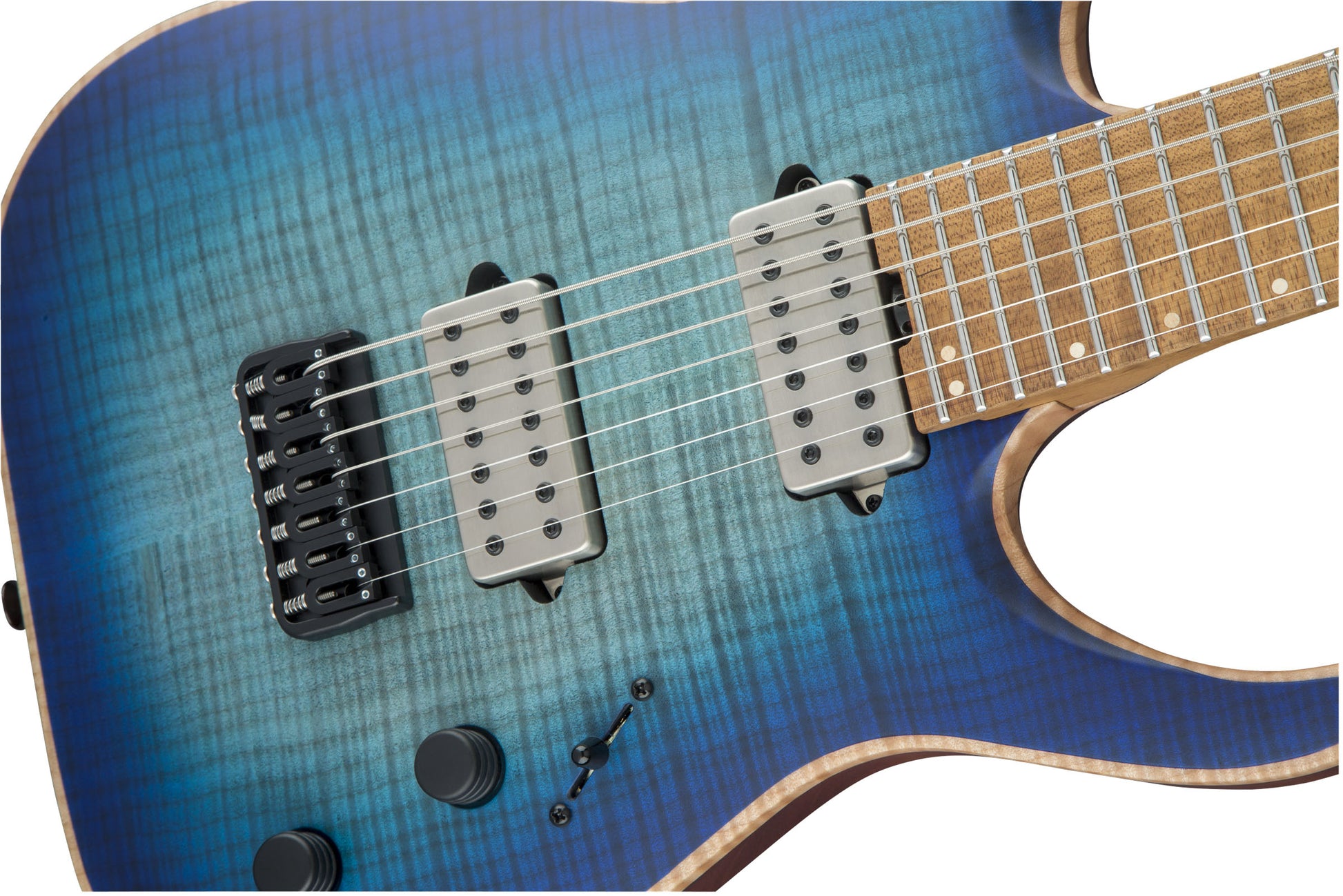 Jackson USA Misha Mansoor Juggernaut HT7FM CFMN Guitarra Eléctrica 7 Cuerdas Satin Laguna Burst 6