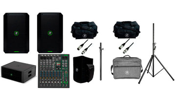 MACKIE -PACK- PRO SINGLE THUMP GO ALTAVOZ PA + SUBWOOFER THUMP SUBGO + MESA PROFX10 GO Y ACCESORIOS