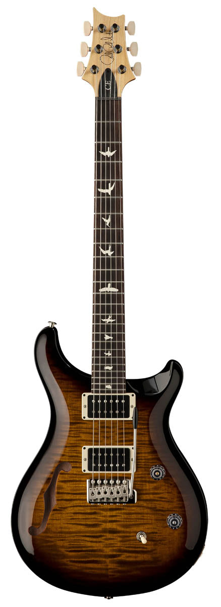 PRS CE24 SH BA Semi Hollow Guitarra Eléctrica Black Amber 1