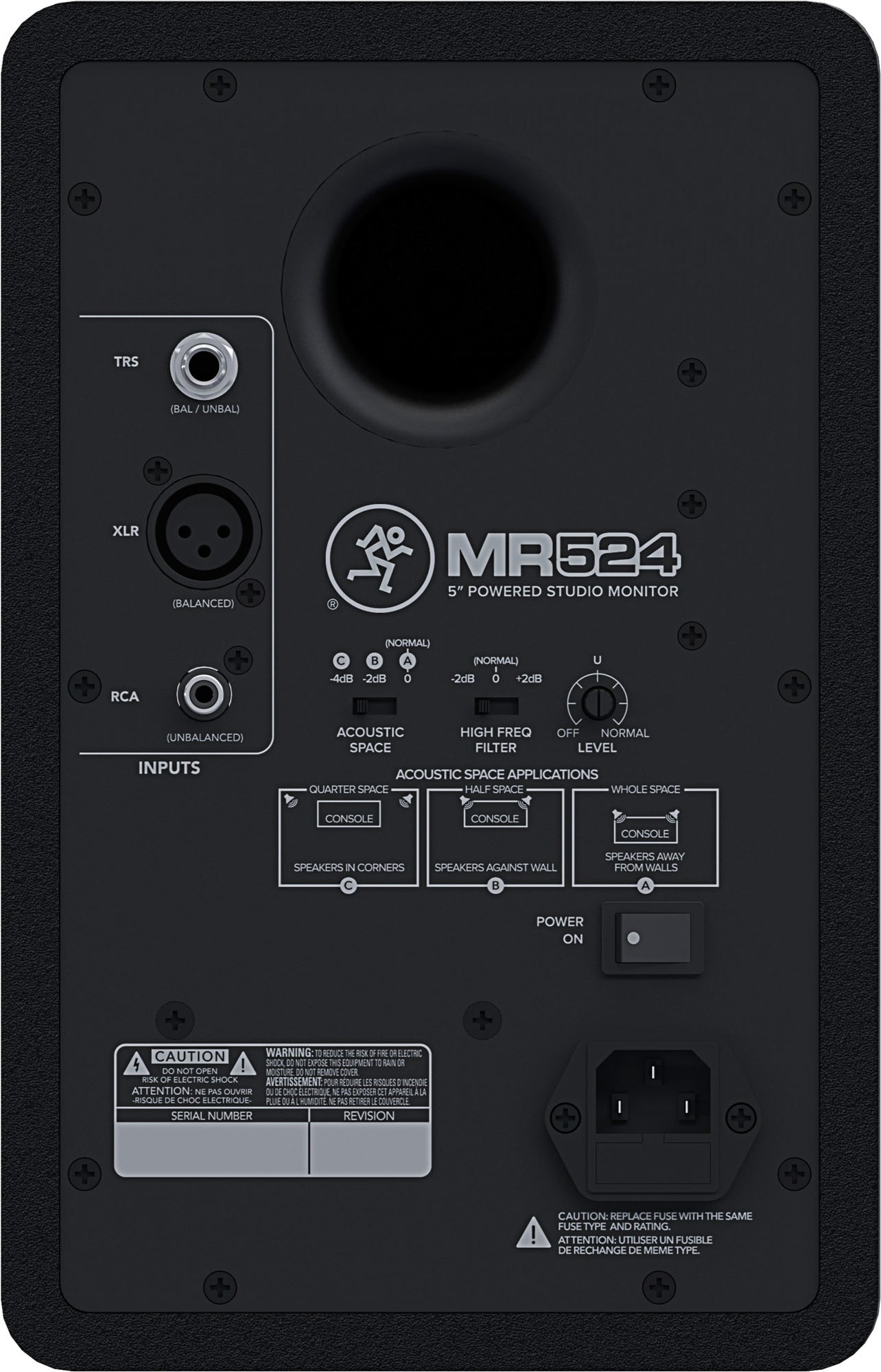 Mackie MR524 Monitor de Estudio Activo. Unidad 7