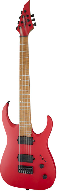 Jackson USA Signature Misha Mansoor Juggernaut HT7 CFMN Guitarra Eléctrica 7 Cuerdas Satin Red 3