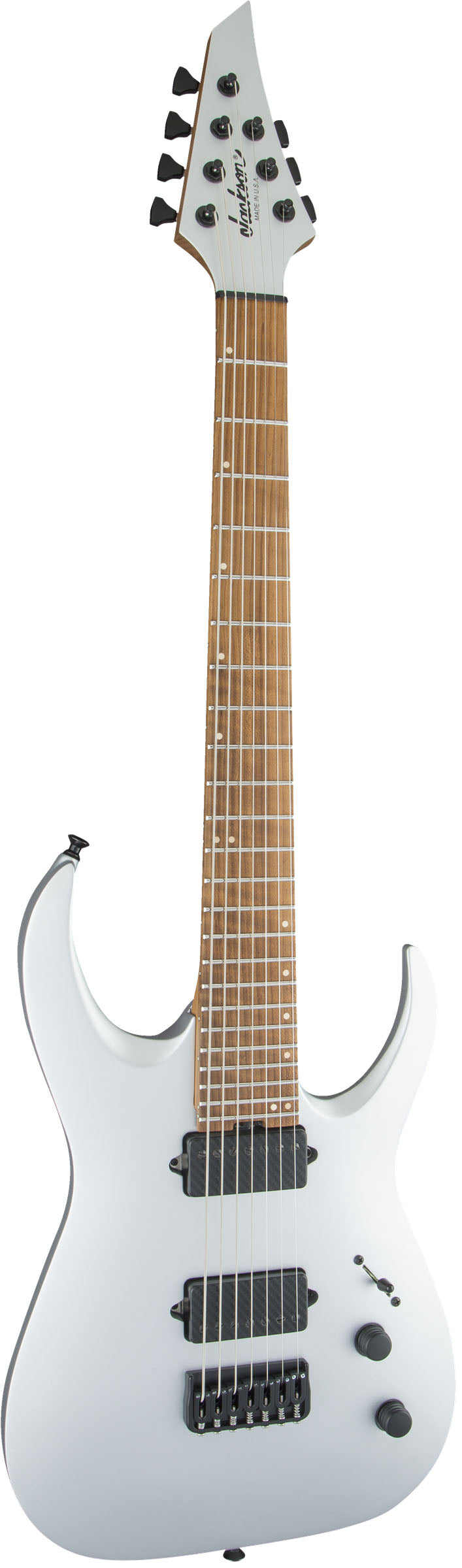 Jackson USA Misha Mansoor Juggernaut HT7 CFMN Guitarra Eléctrica 7 Cuerdas Satin Silver 2