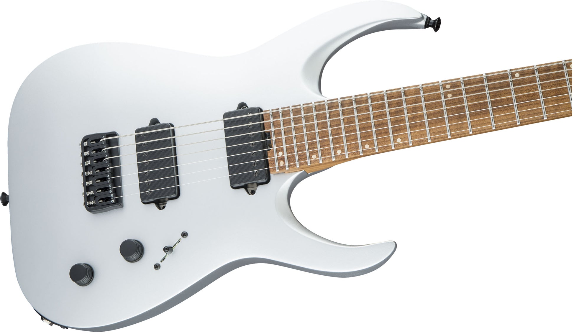 Jackson USA Misha Mansoor Juggernaut HT7 CFMN Guitarra Eléctrica 7 Cuerdas Satin Silver 5