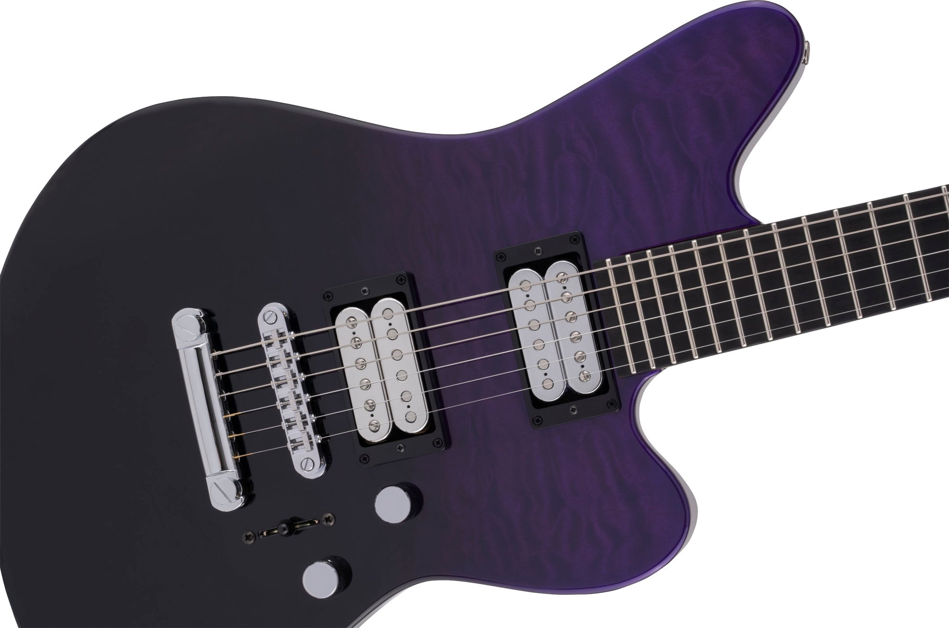 Jackson USA Signature Rob Caggiano Shadowcaster EB Guitarra Eléctrica Trans Purple Fade 5