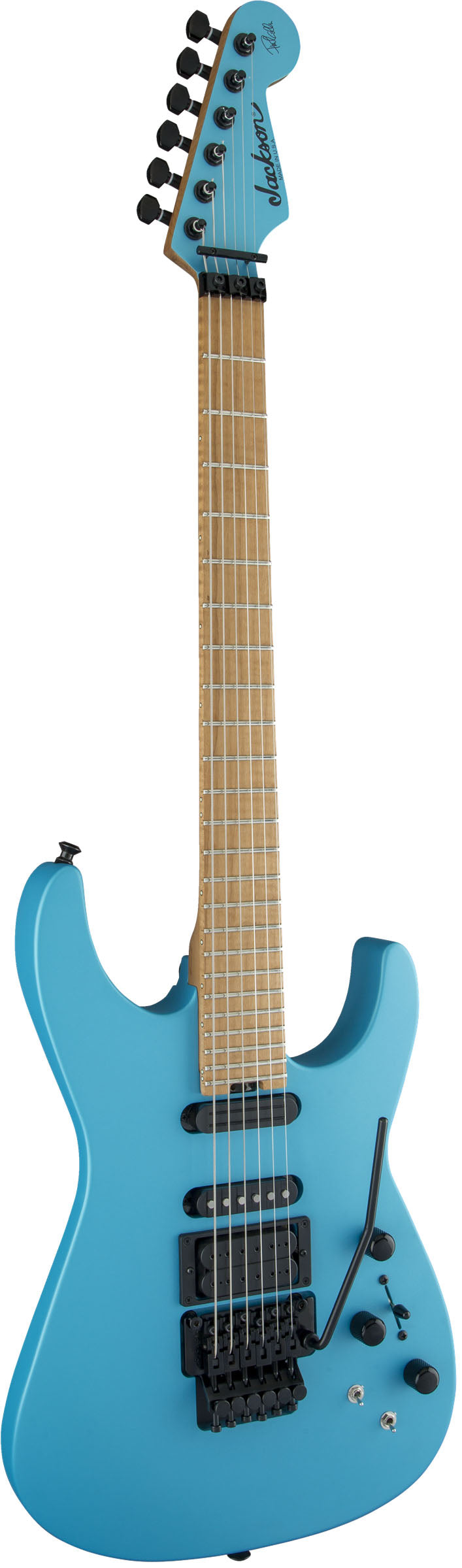 Jackson USA Signature Phil Collen PC1 Matte CFMN Guitarra Eléctrica Matte Blue Frost 2