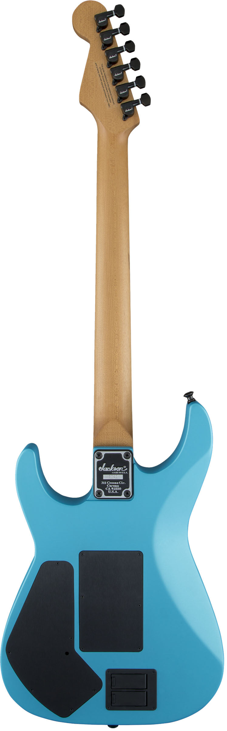 Jackson USA Signature Phil Collen PC1 Matte CFMN Guitarra Eléctrica Matte Blue Frost 4