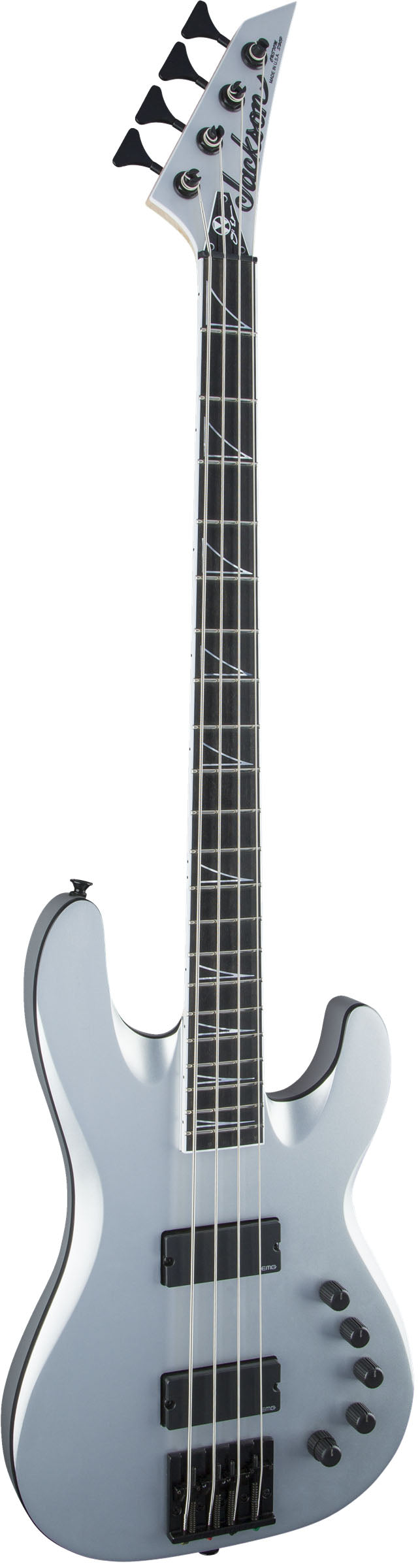 Jackson USA Signature David Ellefson Concert Bass CB IV EB Bajo Eléctrico Satin Silver 2