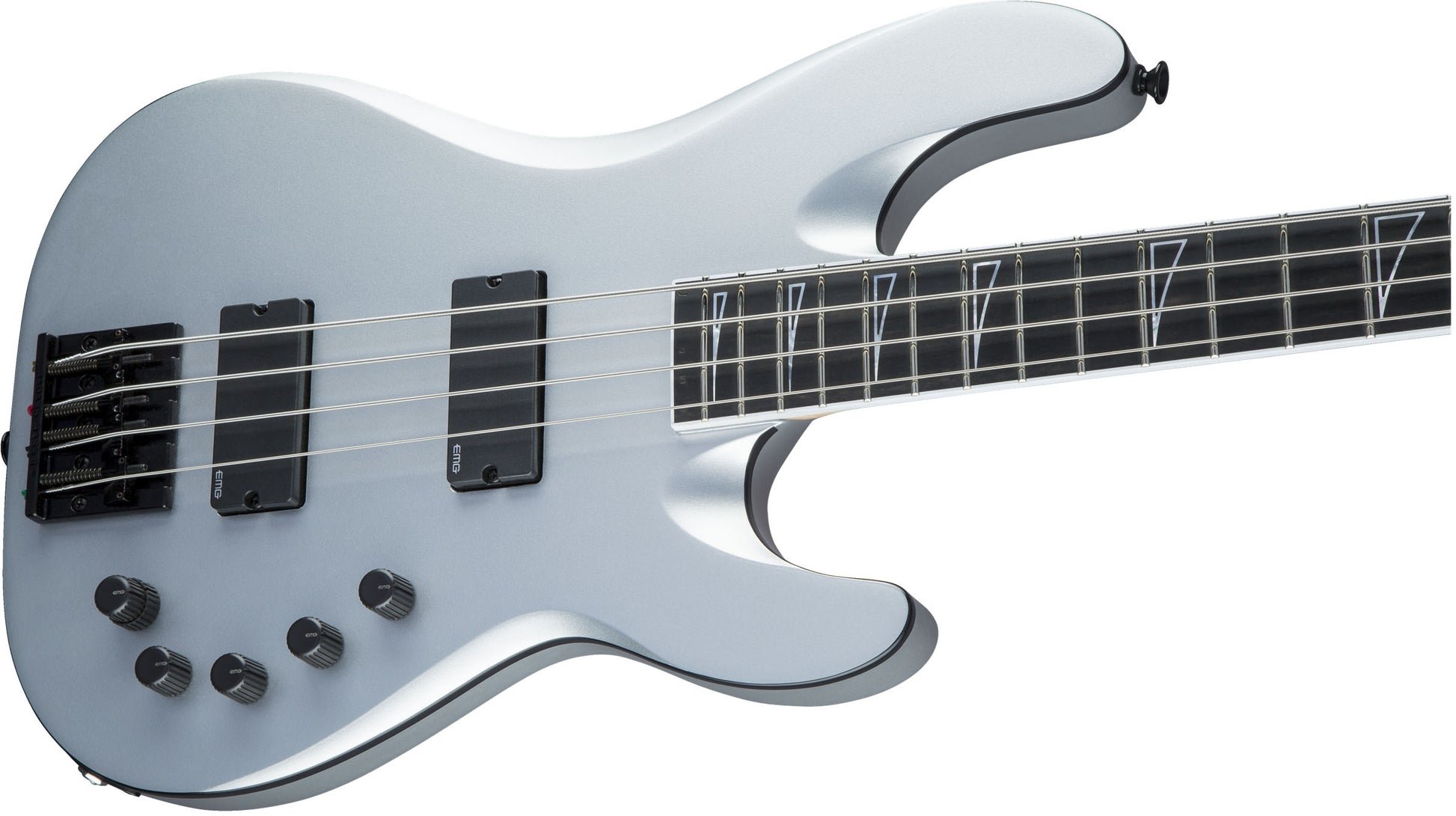 Jackson USA Signature David Ellefson Concert Bass CB IV EB Bajo Eléctrico Satin Silver 5