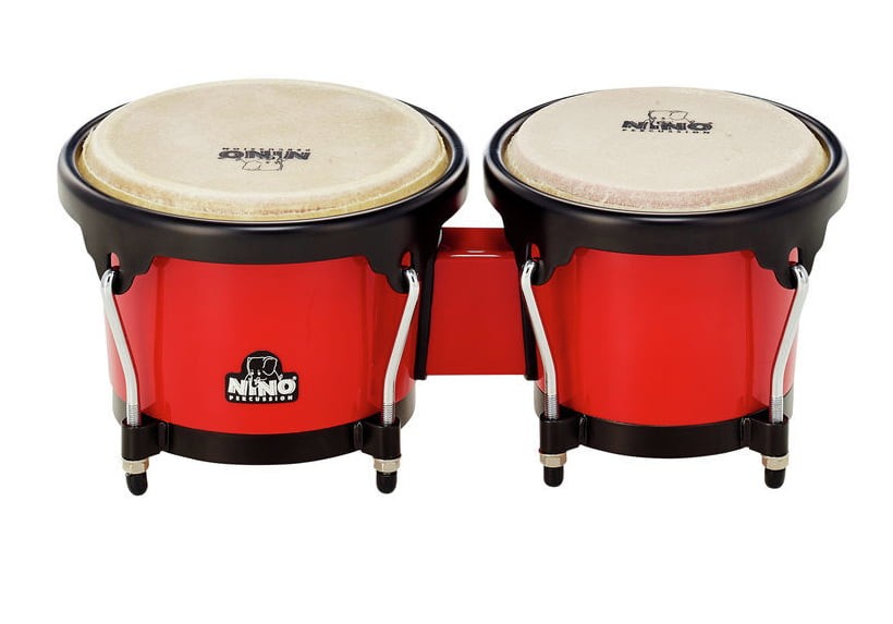 Nino Percussion 17R-BK Bongos Rojos 2