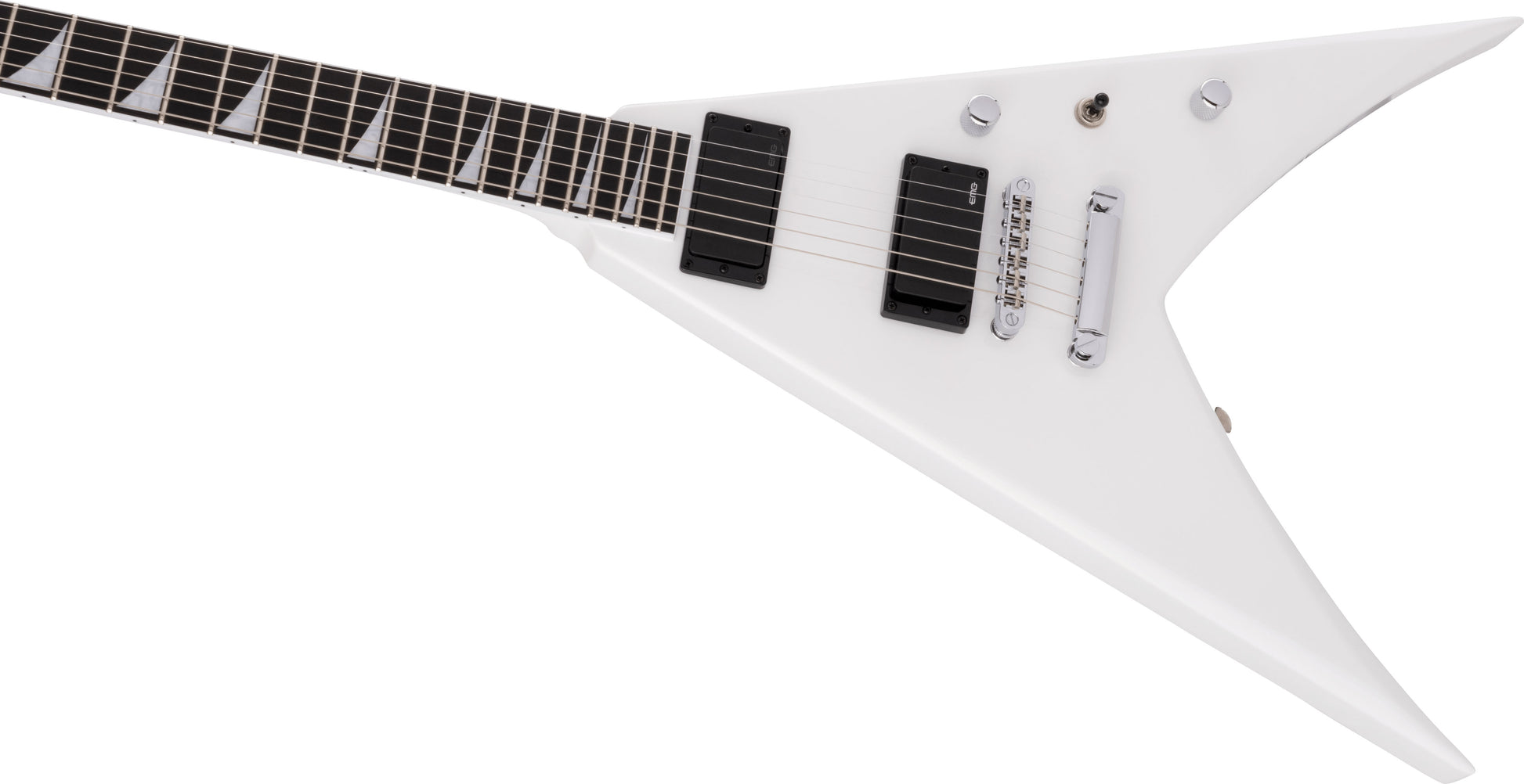 Jackson Pro King V KVTMG EB Guitarra Eléctrica Snow White 7