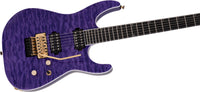 Jackson Pro Soloist SL2Q MAH EB Guitarra Eléctrica Transparent Purple 5