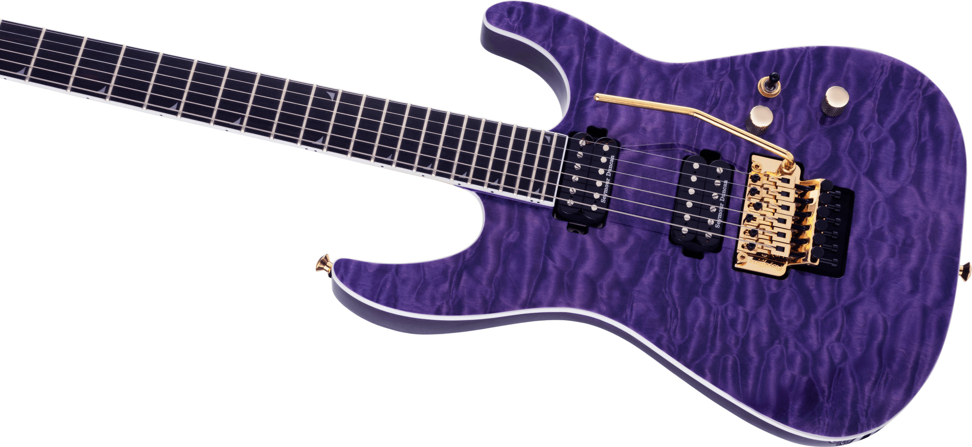 Jackson Pro Soloist SL2Q MAH EB Guitarra Eléctrica Transparent Purple 6