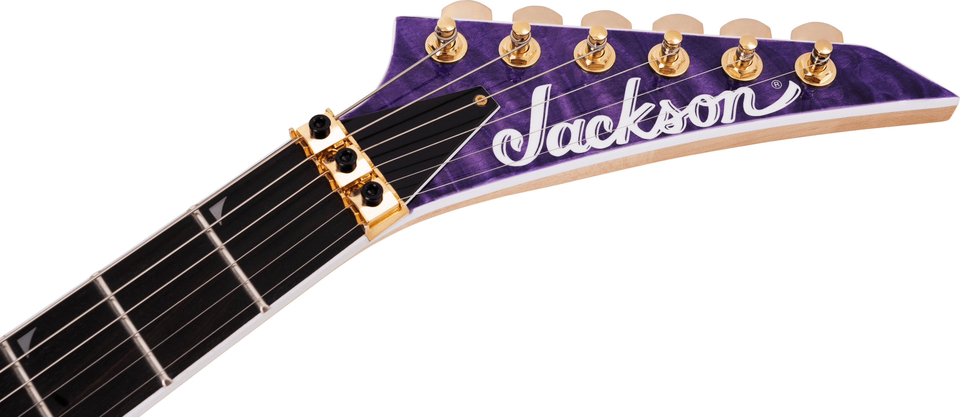 Jackson Pro Soloist SL2Q MAH EB Guitarra Eléctrica Transparent Purple 7