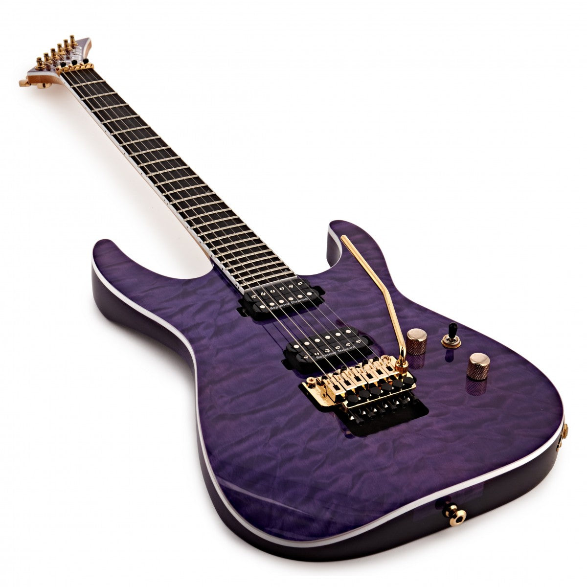 Jackson Pro Soloist SL2Q MAH EB Guitarra Eléctrica Transparent Purple 11