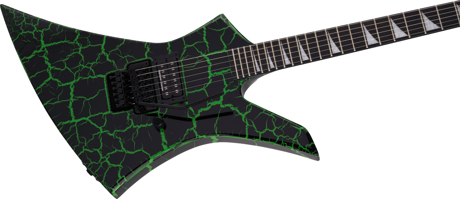 Jackson Pro Signature Brandon Ellis Kelly EB Guitarra Eléctrica Green Crackle 5