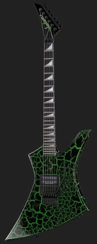 Jackson Pro Signature Brandon Ellis Kelly EB Guitarra Eléctrica Green Crackle 10