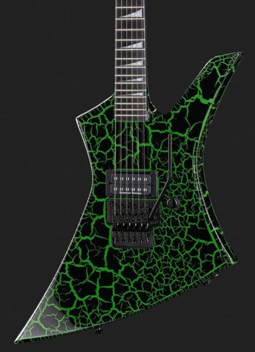 Jackson Pro Signature Brandon Ellis Kelly EB Guitarra Eléctrica Green Crackle 12