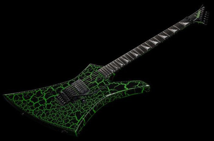 Jackson Pro Signature Brandon Ellis Kelly EB Guitarra Eléctrica Green Crackle 19