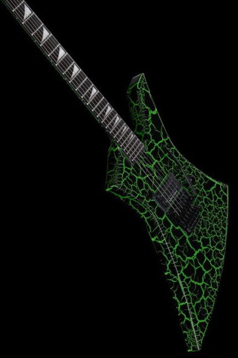 Jackson Pro Signature Brandon Ellis Kelly EB Guitarra Eléctrica Green Crackle 21