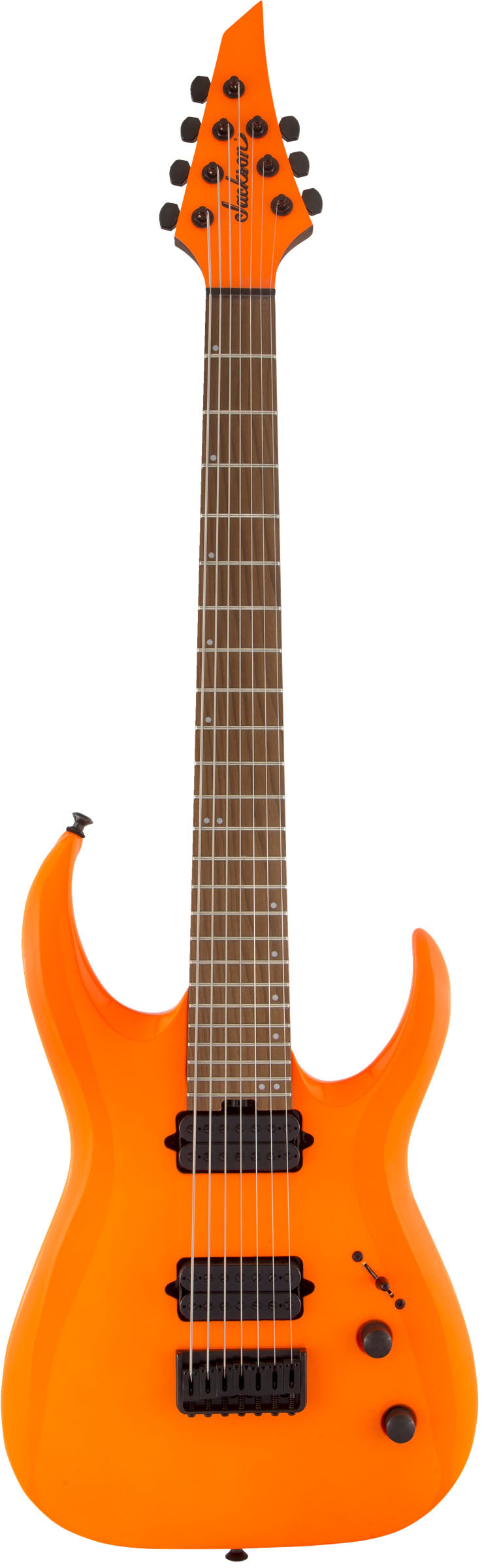 Jackson Pro Signature Misha Mansoor Juggernaut HT7 CMN Guitarra Eléctrica 7 Cuerdas Neón Orange 1