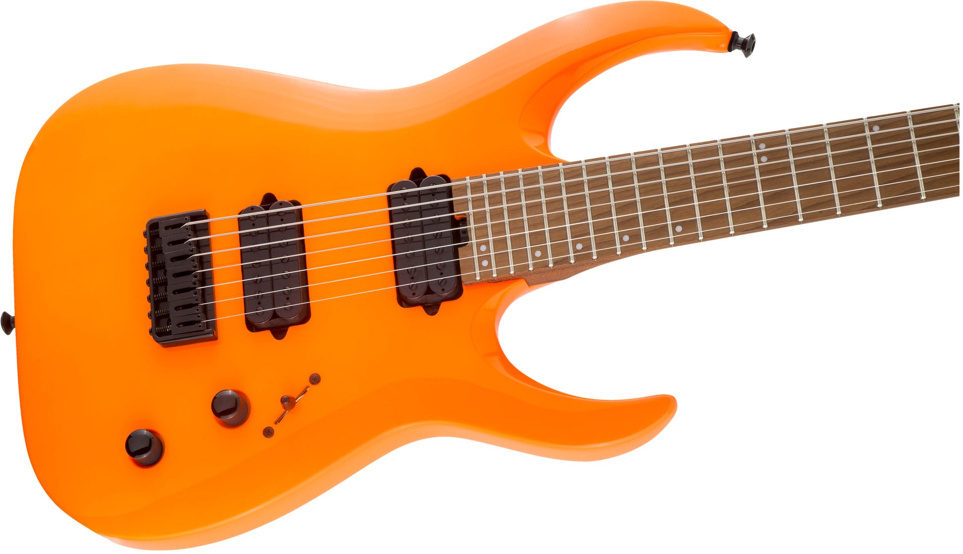 Jackson Pro Signature Misha Mansoor Juggernaut HT7 CMN Guitarra Eléctrica 7 Cuerdas Neón Orange 5