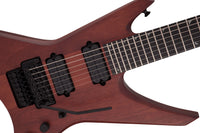 Jackson Pro Signature DAVE Davidson Warrior WR7 MAH EB Guitarra Eléctrica Walnut Stain 6