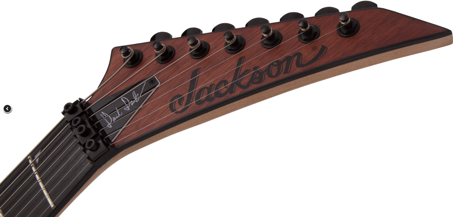 Jackson Pro Signature DAVE Davidson Warrior WR7 MAH EB Guitarra Eléctrica Walnut Stain 8