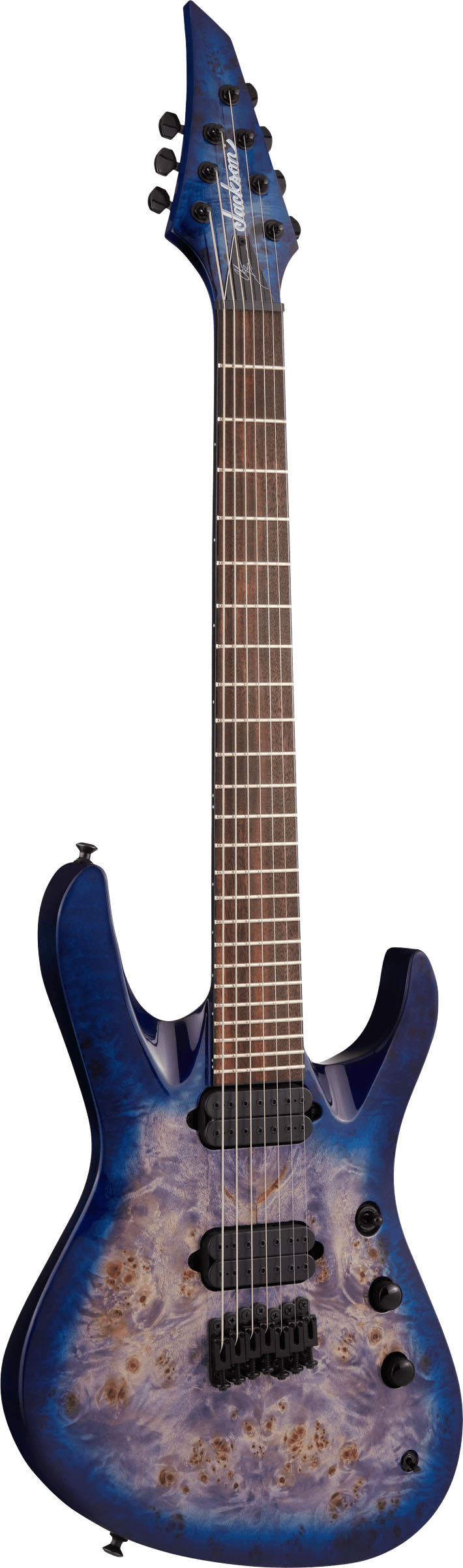 Jackson Pro Chris Broderick Soloist HT7P IL Guitarra Eléctrica 7 Cuerdas Transparent Blue 2