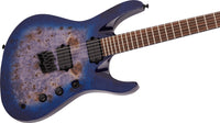 Jackson Pro Signature Chris Broderick Soloist HT6P IL Guitarra Eléctrica Transparent Blue 5