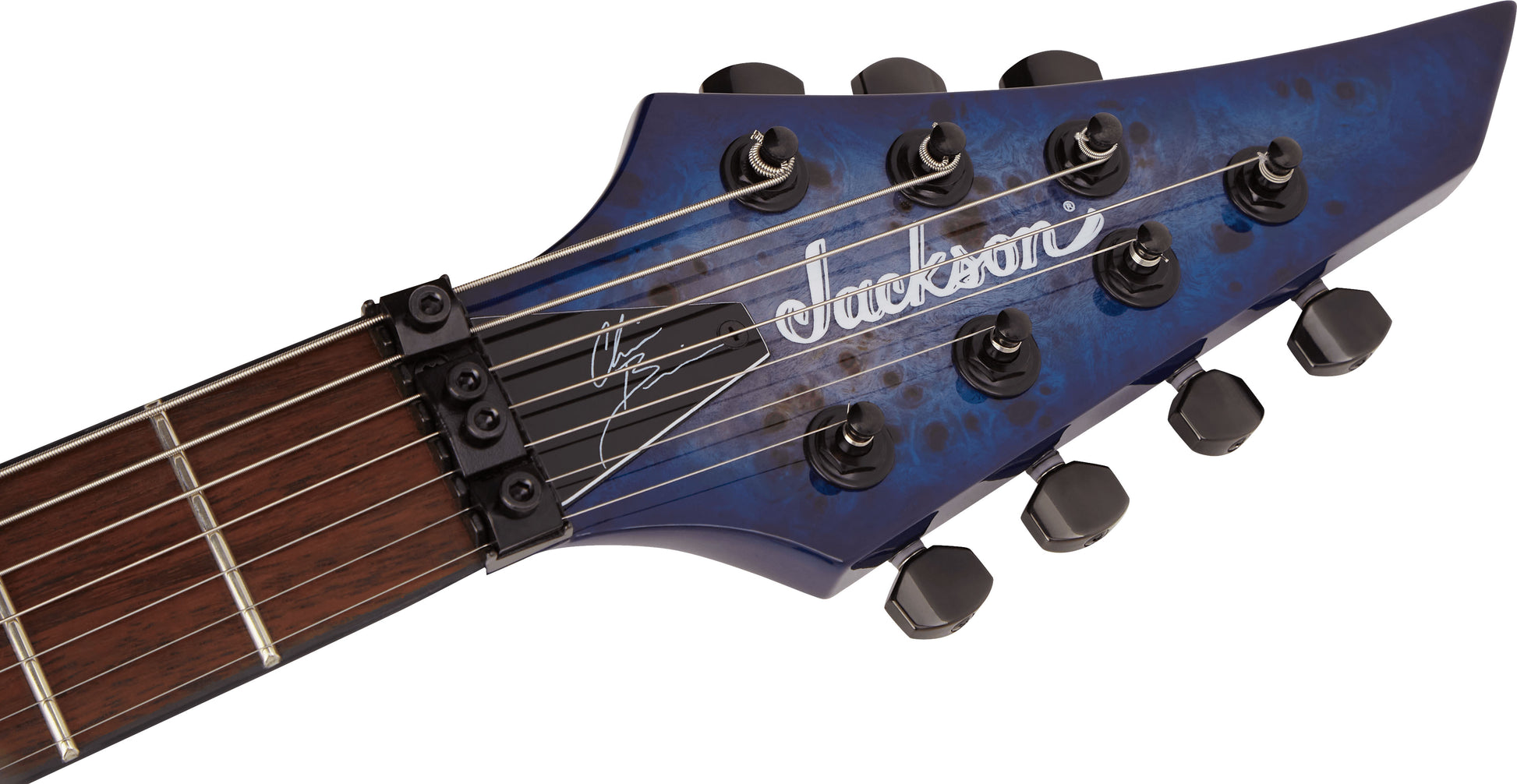 Jackson Pro Chris Broderick Soloist 7P IL Guitarra Eléctrica 7 Cuerdas Transparent Blue 6