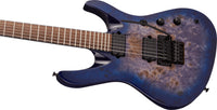 Jackson Pro Signature Chris Broderick Soloist 6P IL Guitarra Eléctrica Transparent Blue 6