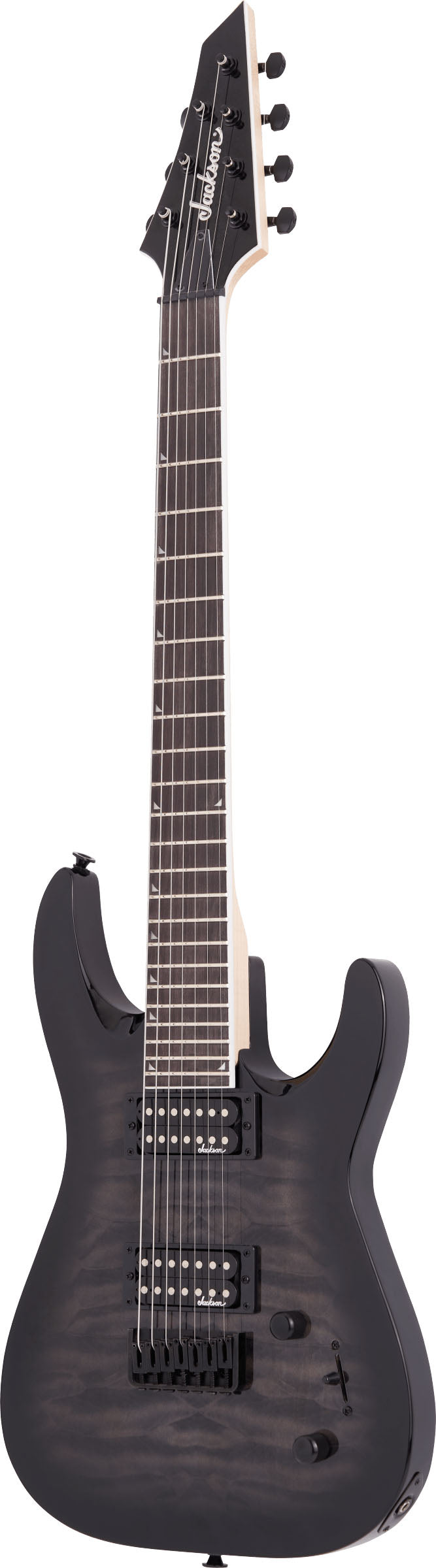 Jackson JS22Q-7 DKA JS Dinky Arch Top HT AM Guitarra Eléctrica 7 Cuerdas Transparent Black Burst 3