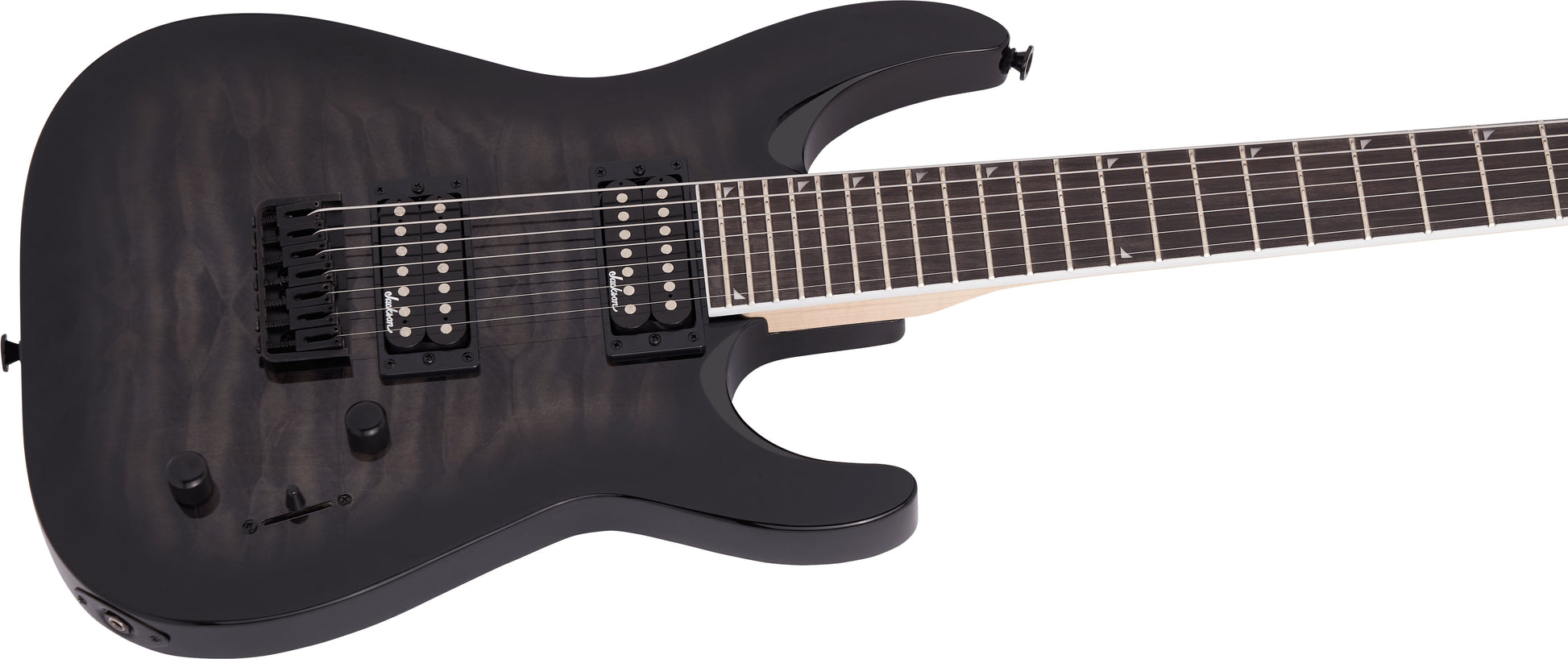 Jackson JS22Q-7 DKA JS Dinky Arch Top HT AM Guitarra Eléctrica 7 Cuerdas Transparent Black Burst 5