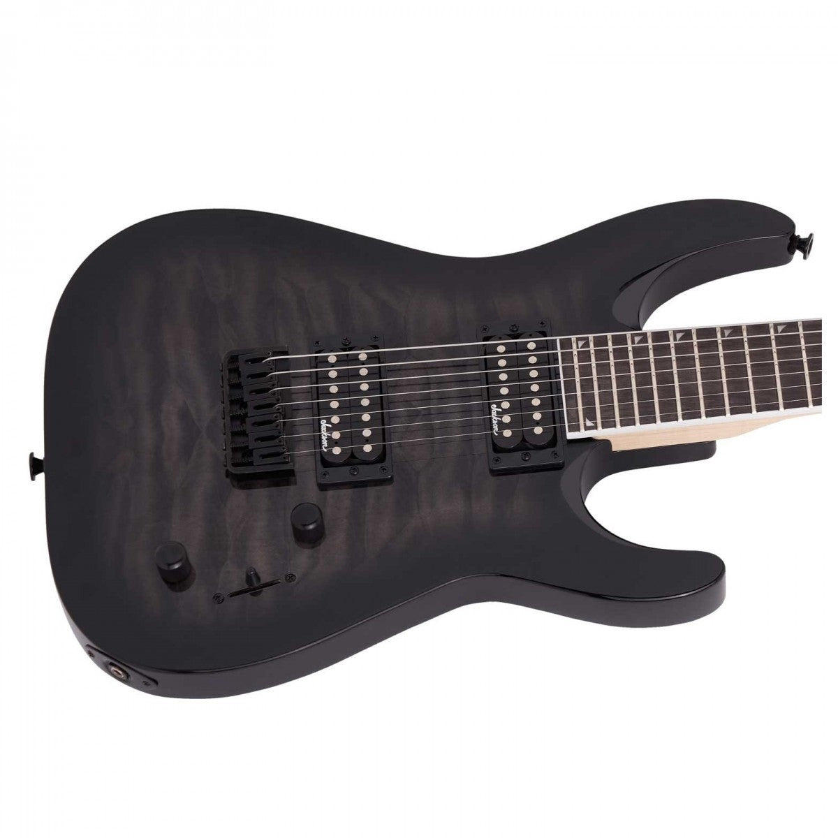 Jackson JS22Q-7 DKA JS Dinky Arch Top HT AM Guitarra Eléctrica 7 Cuerdas Transparent Black Burst 6