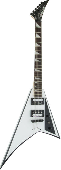 Jackson JS Rhoads JS32T AM Guitarra Eléctrica White with Black Bevels 2